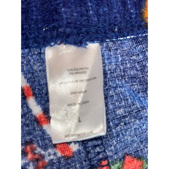 Christmas Holiday Pajama Set Large Gingerbread Ornament Tree Lounge Top Bottom - Picture 11 of 13